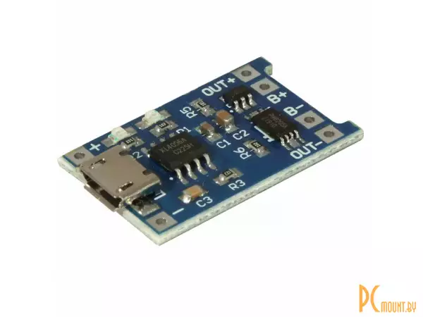 TP4056 Micro-USB модуль заряда Li-ion аккумулятора 18650, защита от перезаряда-переразряда